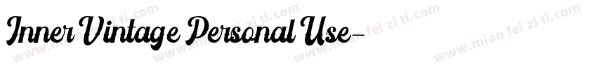 Inner Vintage Personal Use字体转换